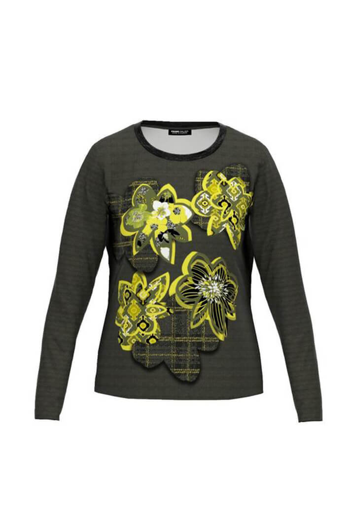 Fran Walder 109.407 Green Top - Shirley Allum Boutique