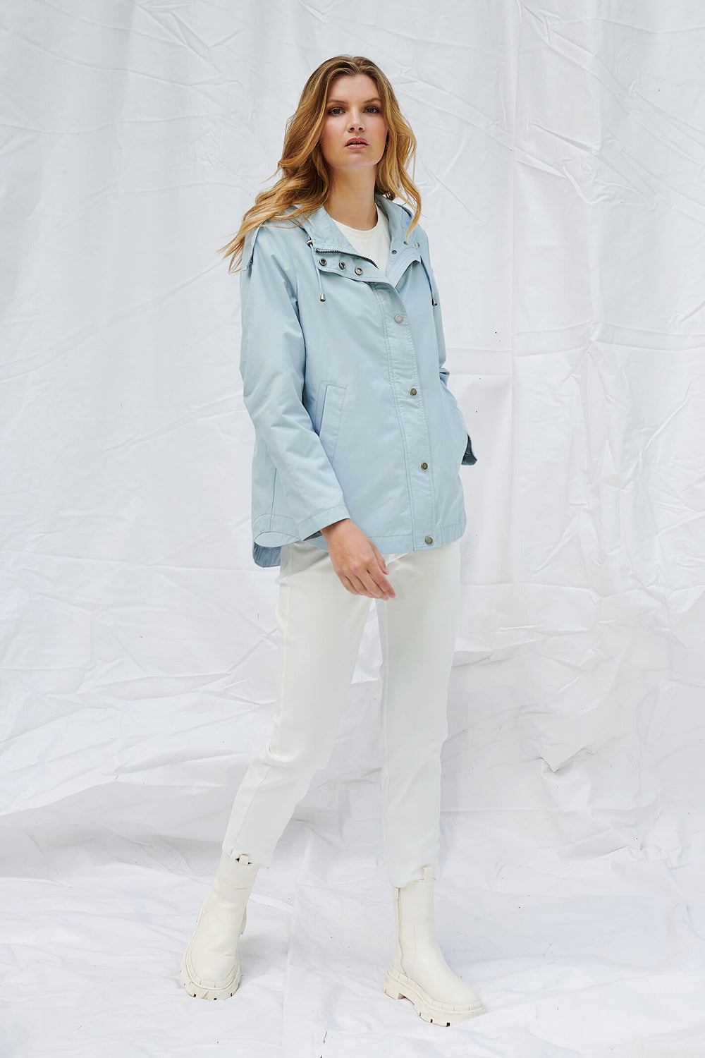 Frandsen 431 428 61 Blue Shower Proof Jacket - Shirley Allum Boutique