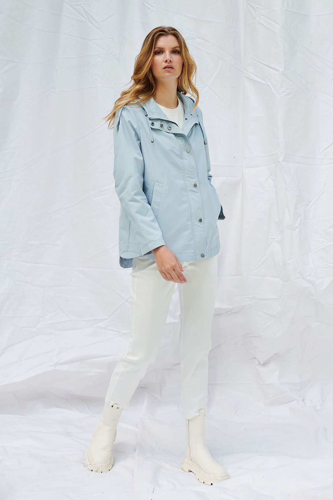 Frandsen 431 428 61 Blue Shower Proof Jacket - Shirley Allum Boutique