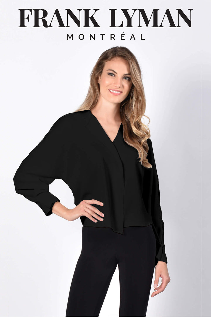 Frank Lyman 216220 Blouse Shirt Top#colour_black