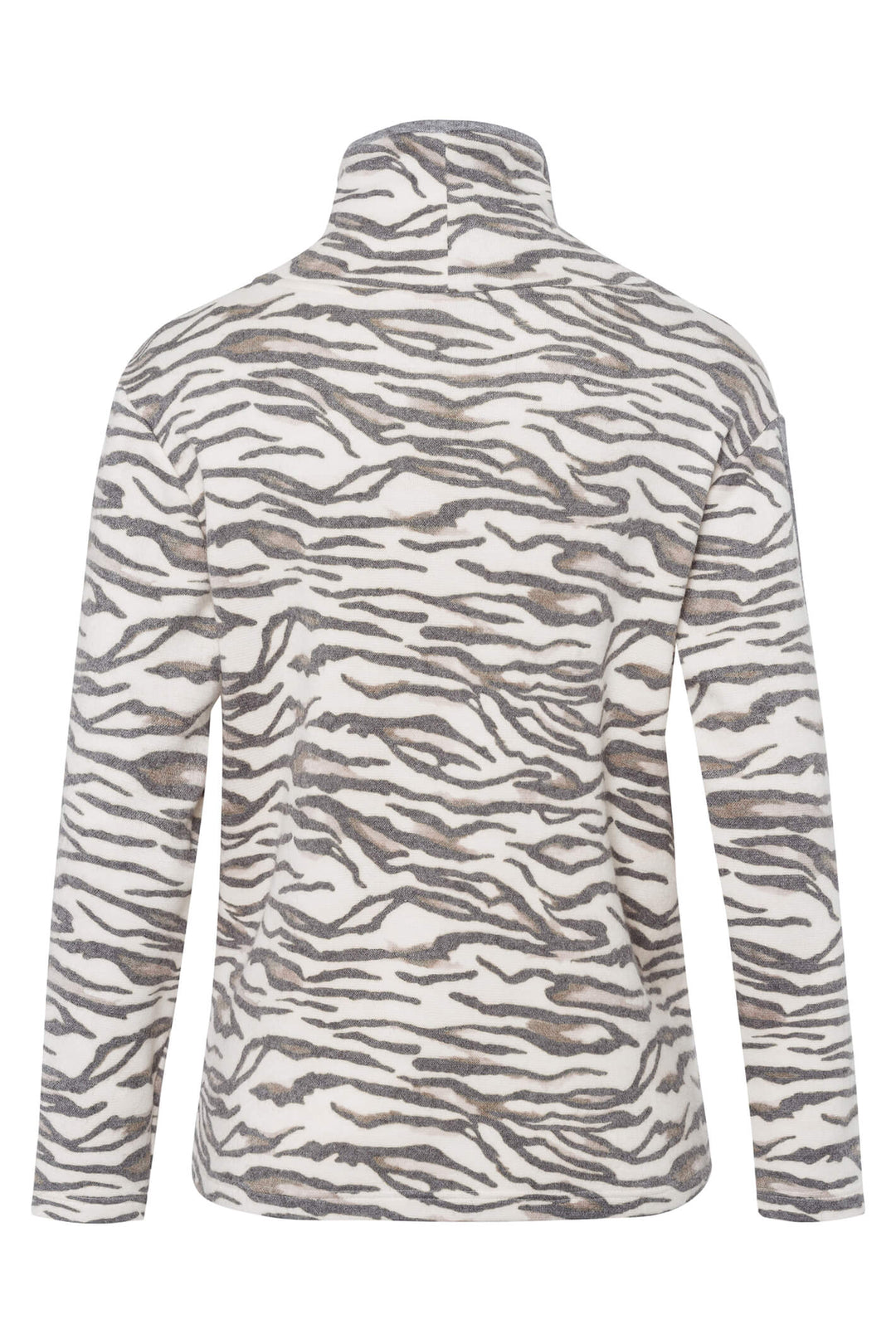 Frank Walder 108013 521-092 Animal Print Cowl Jumper - Shirley Allum Boutique