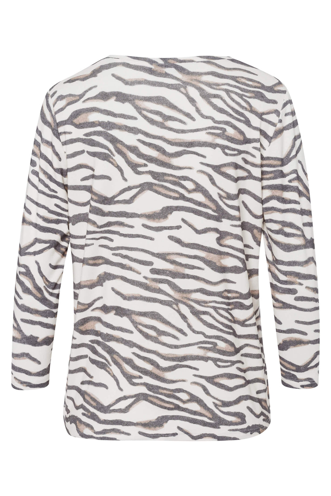 Frank Walder 108410 582-092 Grey Animal Print Top - Shirley Allum Boutique