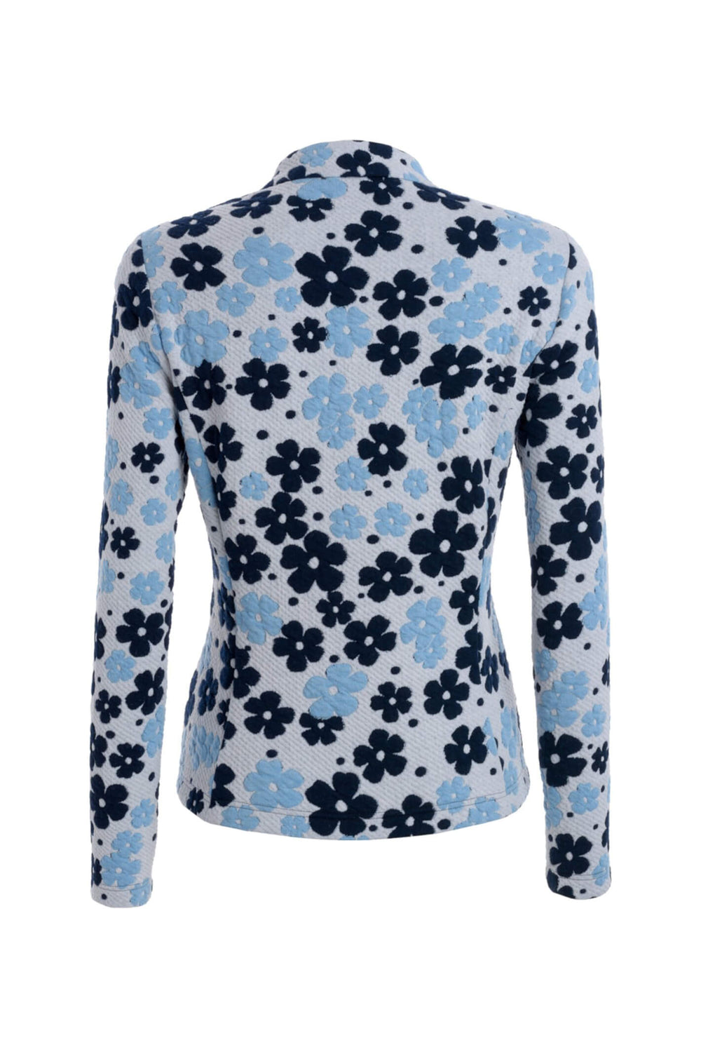 Frank Walder 203.318 221 090 Blue Floral Jacket - Shirley Allum Boutique
