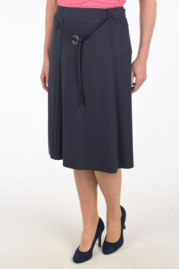 Frank Walder 602.202 000 598 Ink Navy Skirt - Shirley Allum Boutique
