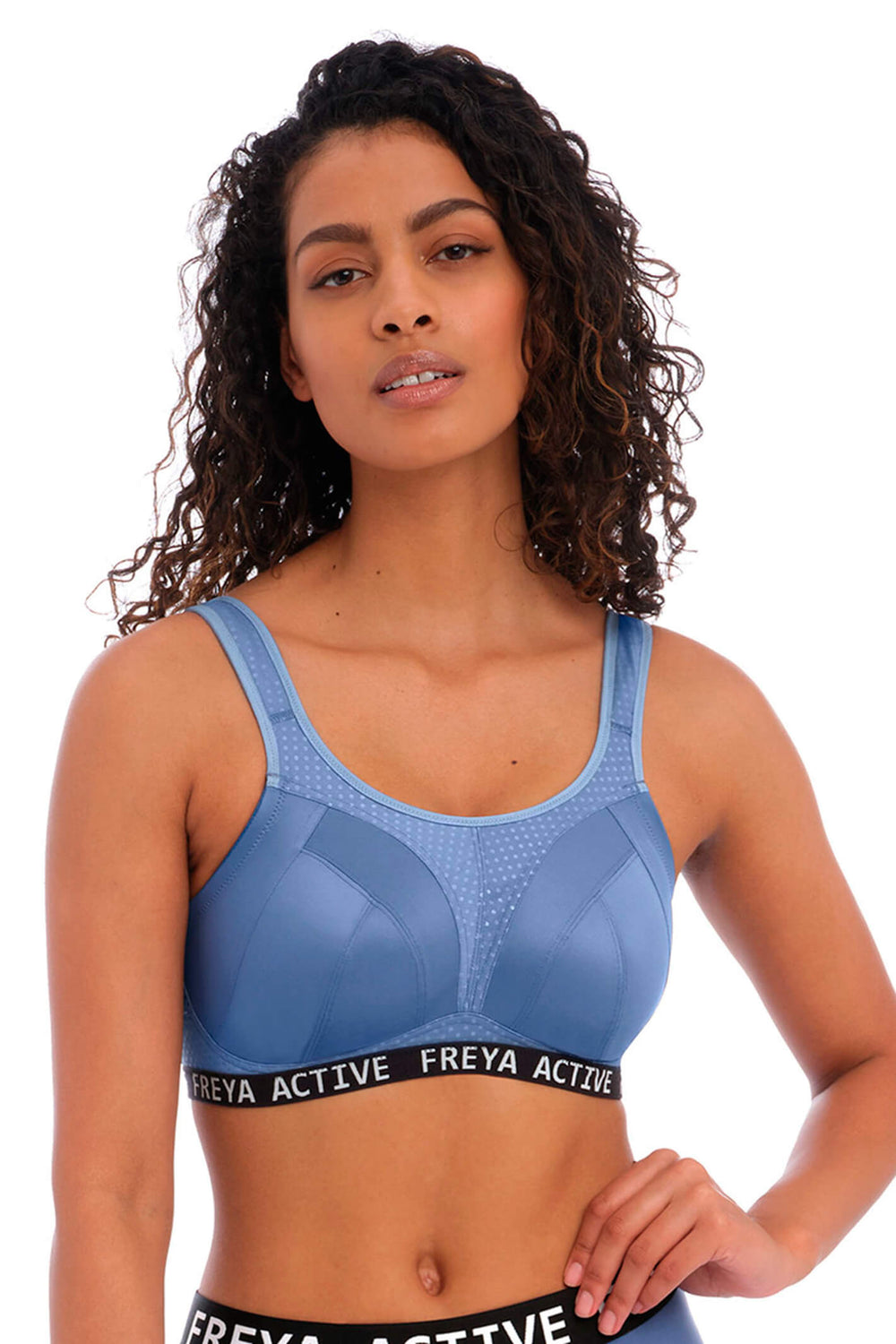 Freya AC4014DEN Denim Dynamic Soft Cup Crop Top Sports Bra - Shirley Allum Boutique