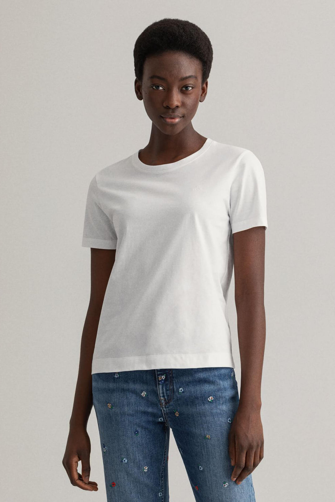 Gant 4200433 The Original SS T-Shirt White - Shirley Allum#colour_white