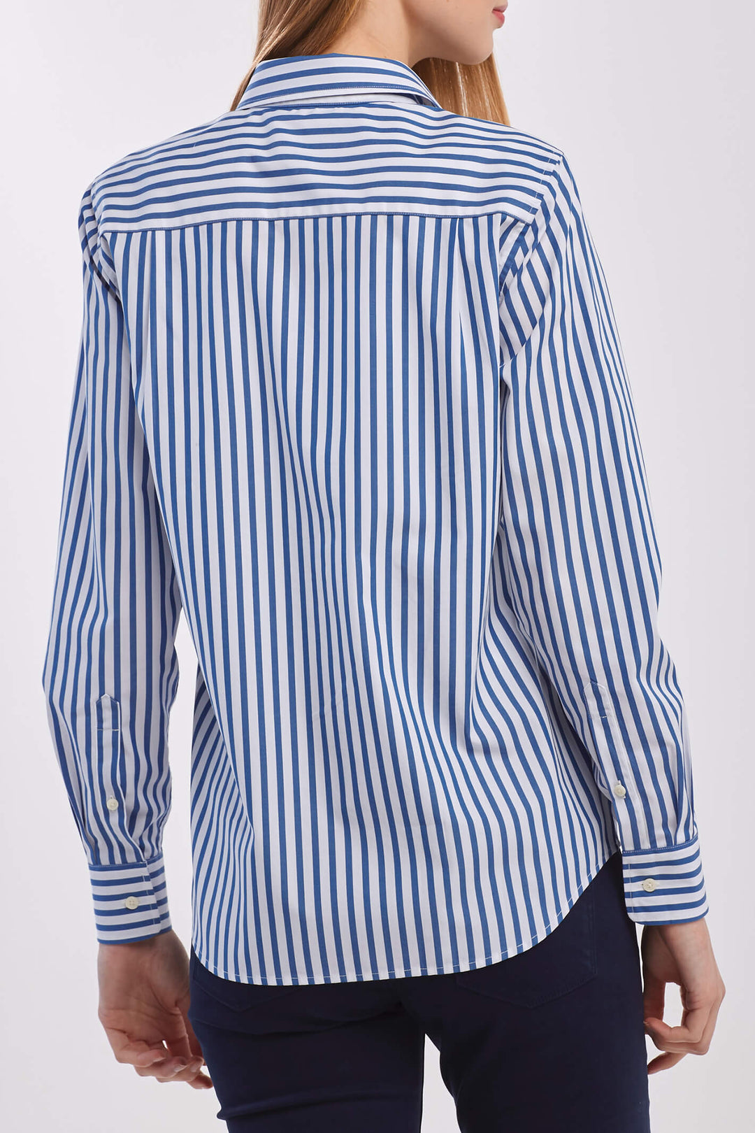 Gant 4300041 The Broadcloth Striped Shirt Bright Cobalt - Shirley Allum#colour_bright-cobalt
