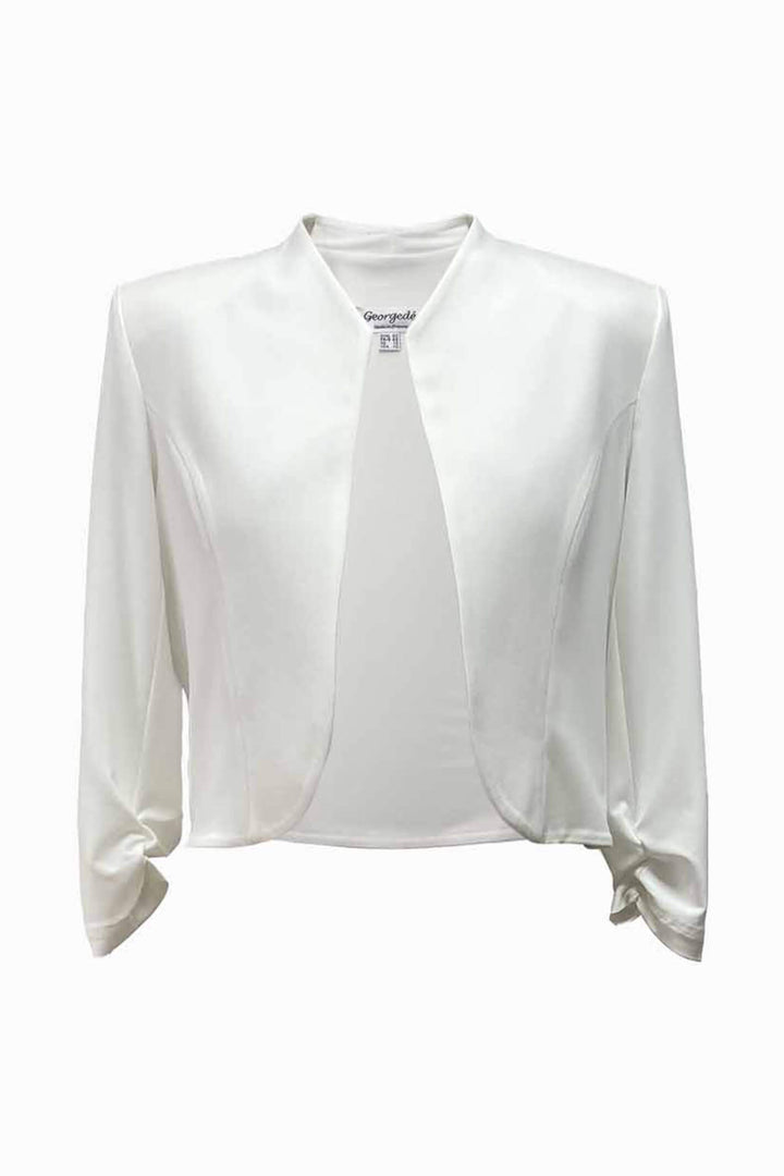 Georgede K22771U Ecru Off White Bolero Jacket - Shirley Allum Boutique