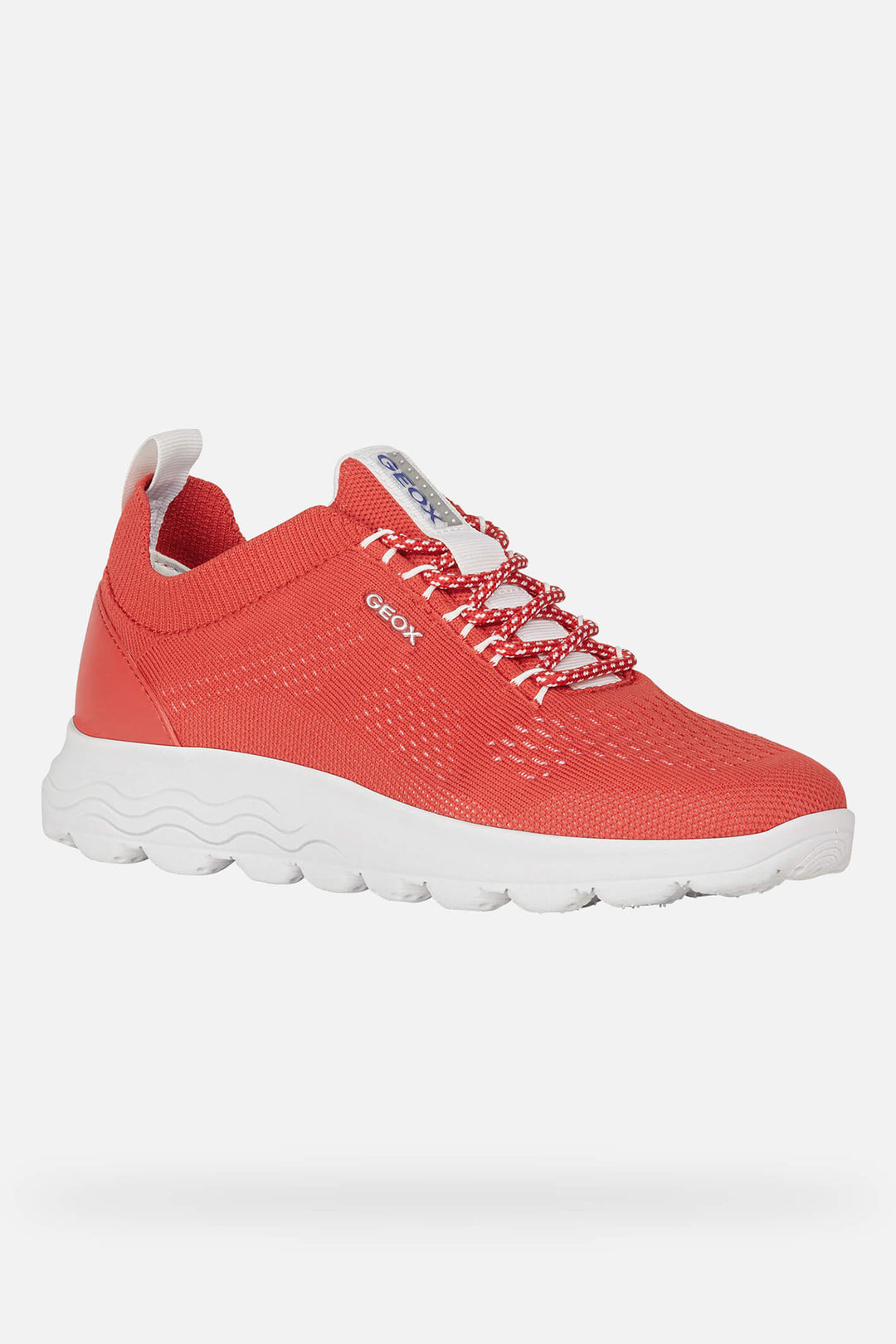 Geox Spherica D15NUA0006KC7000 Knitted Red Trainer - Shirley Allum Boutique