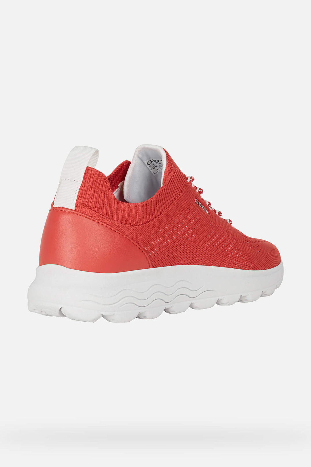 Geox Spherica D15NUA0006KC7000 Knitted Red Trainer - Shirley Allum Boutique