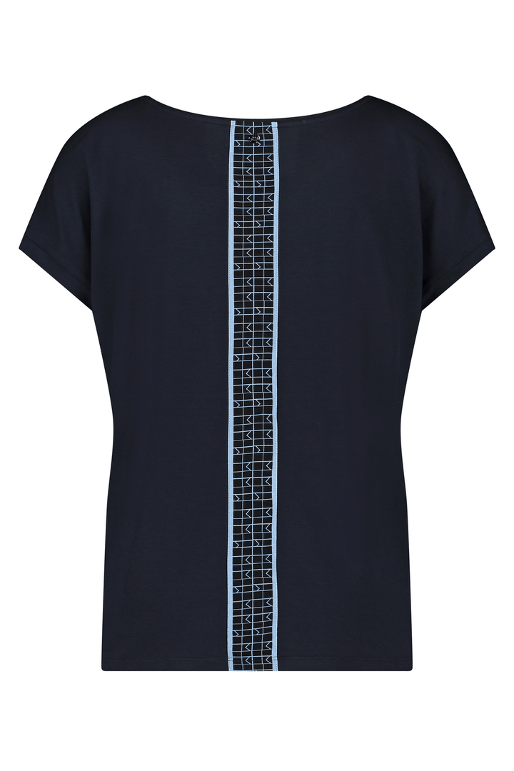 Gerry Weber 670022-44002 8089 Blue Print Top - Shirley Allum Boutique