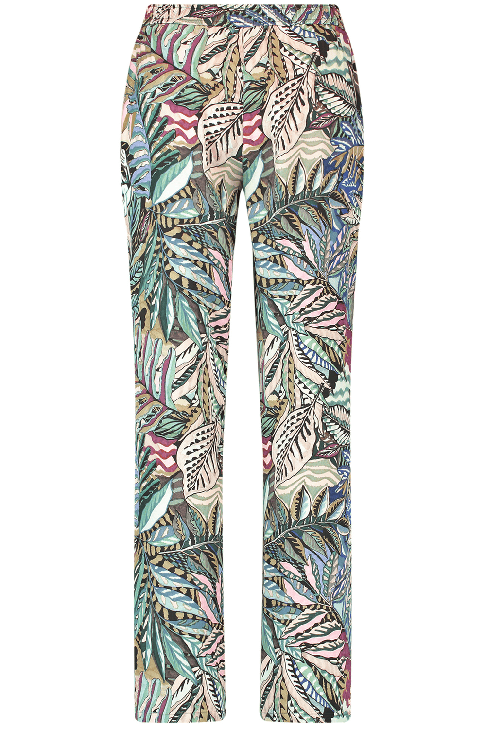 Gerry Weber 720017-31504 5112 Mint Rose Print Trousers - Shirley Allum Boutique