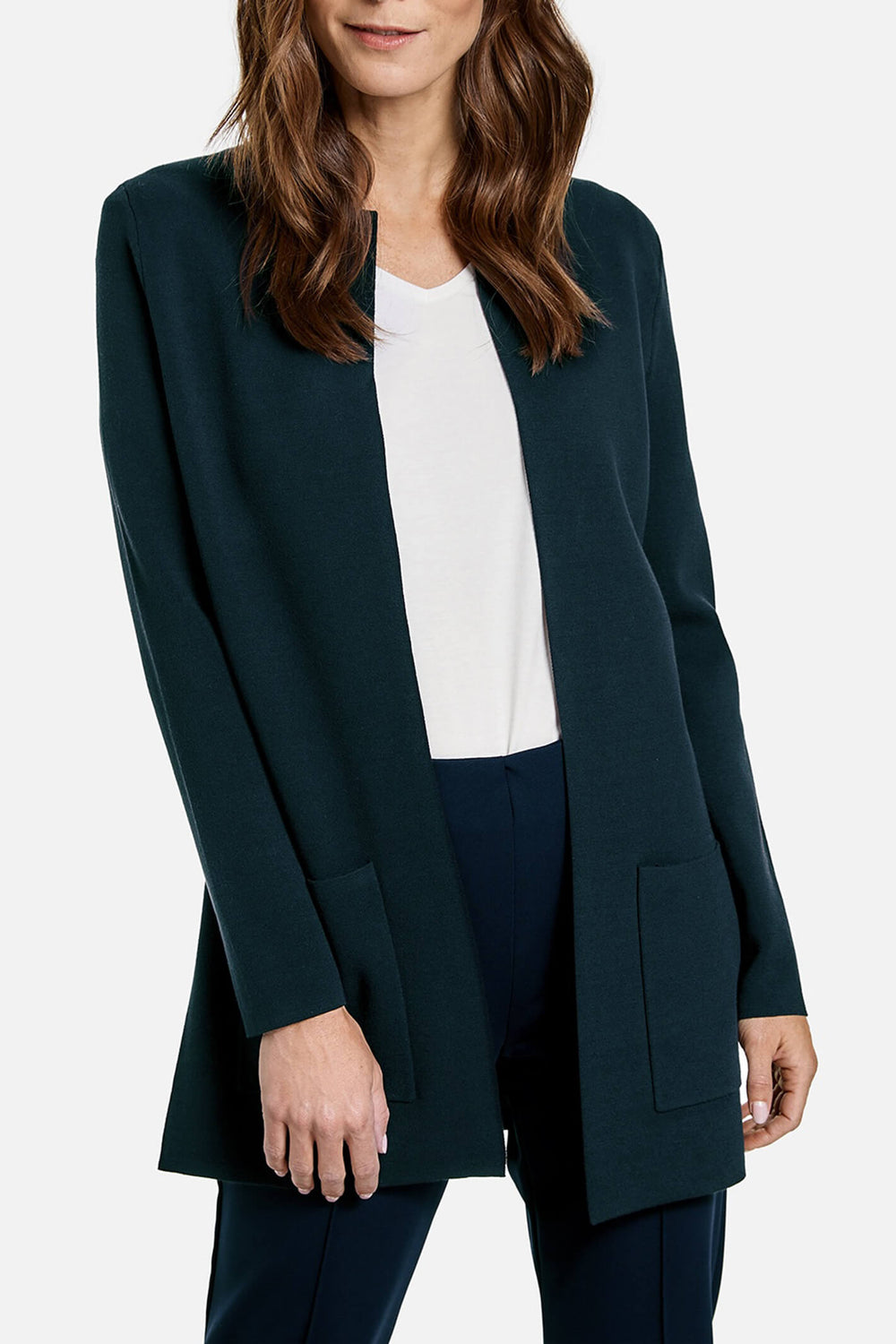 Gerry Weber 93206-35713 80890 Navy Knit Jacket - Shirley Allum Fashion