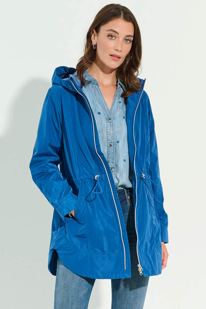Hatley BQL1657 Blue Quartz Cinched Waist Raincoat