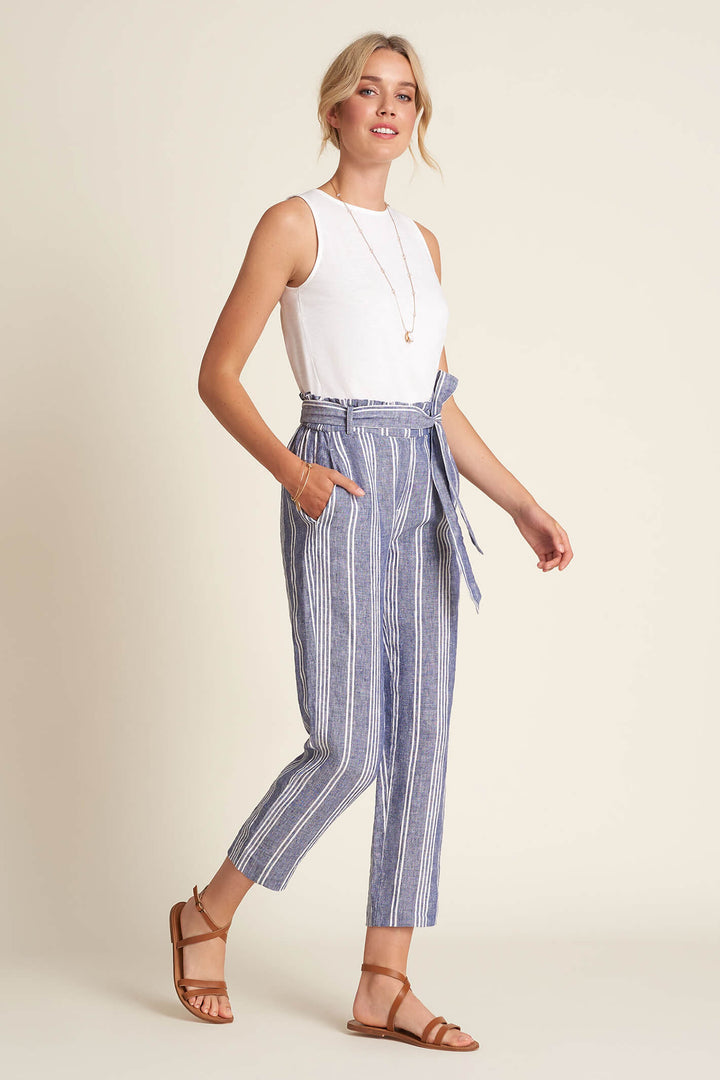 Hatley SSL1473 Paper Bag Pants Shore Stripe Trouser - Shirley Allum