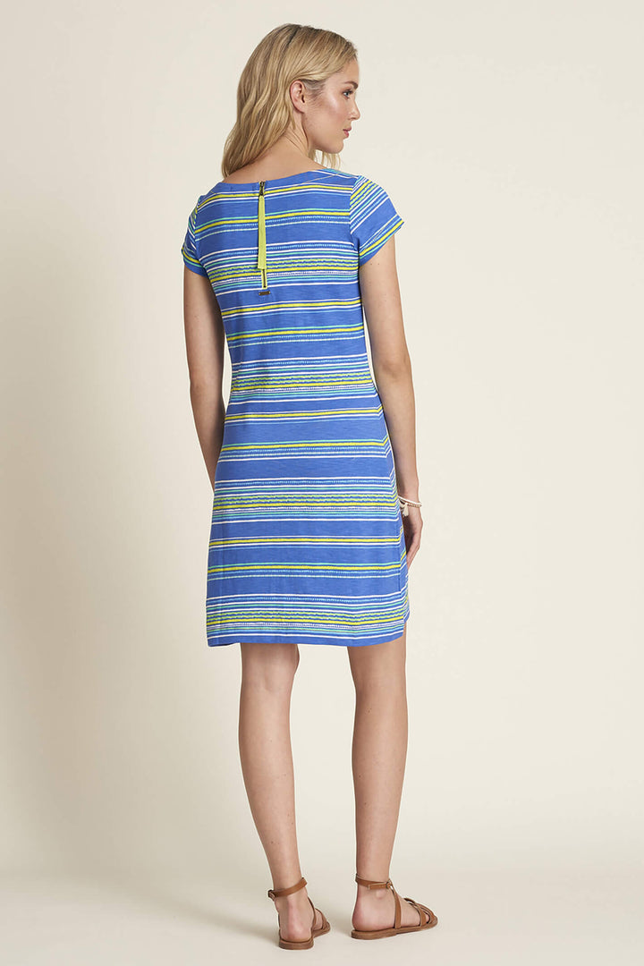 Hatley TSL179C Blue Nellie Textured Stripes Dress - Shirley Allum