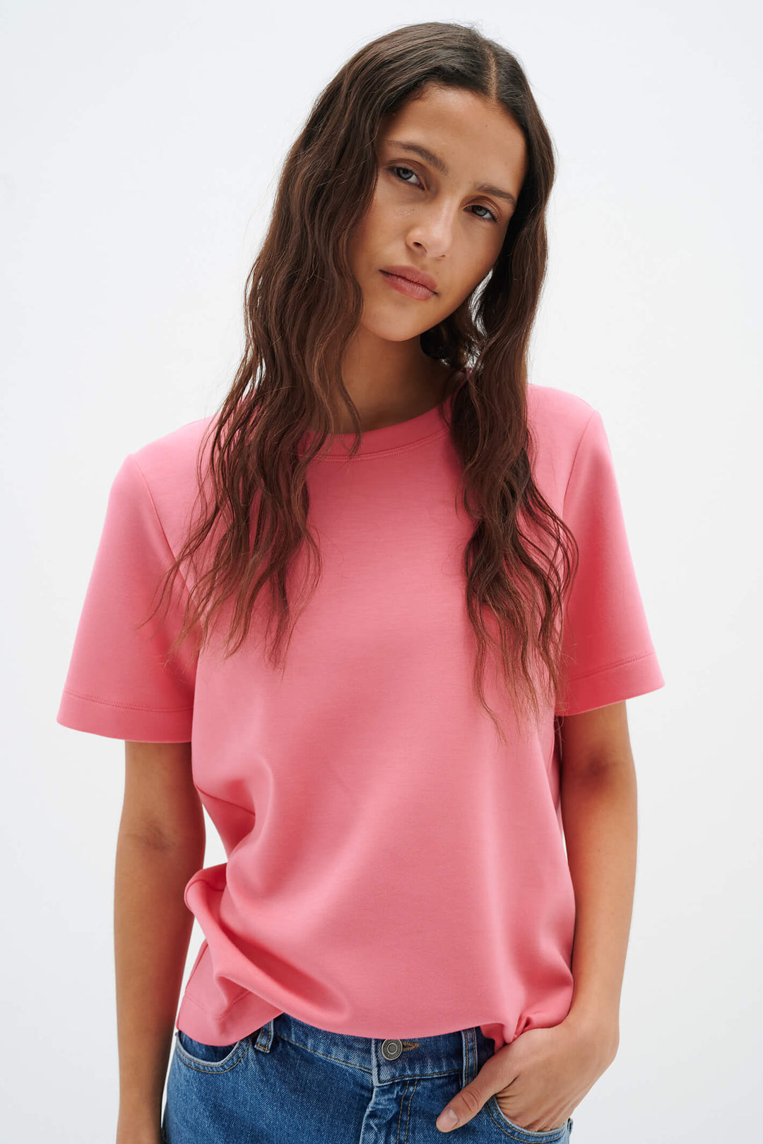 InWear 30106201 171930 VincentIW Karmen Pink Rose T-Shirt - Shirley Allum Boutique
