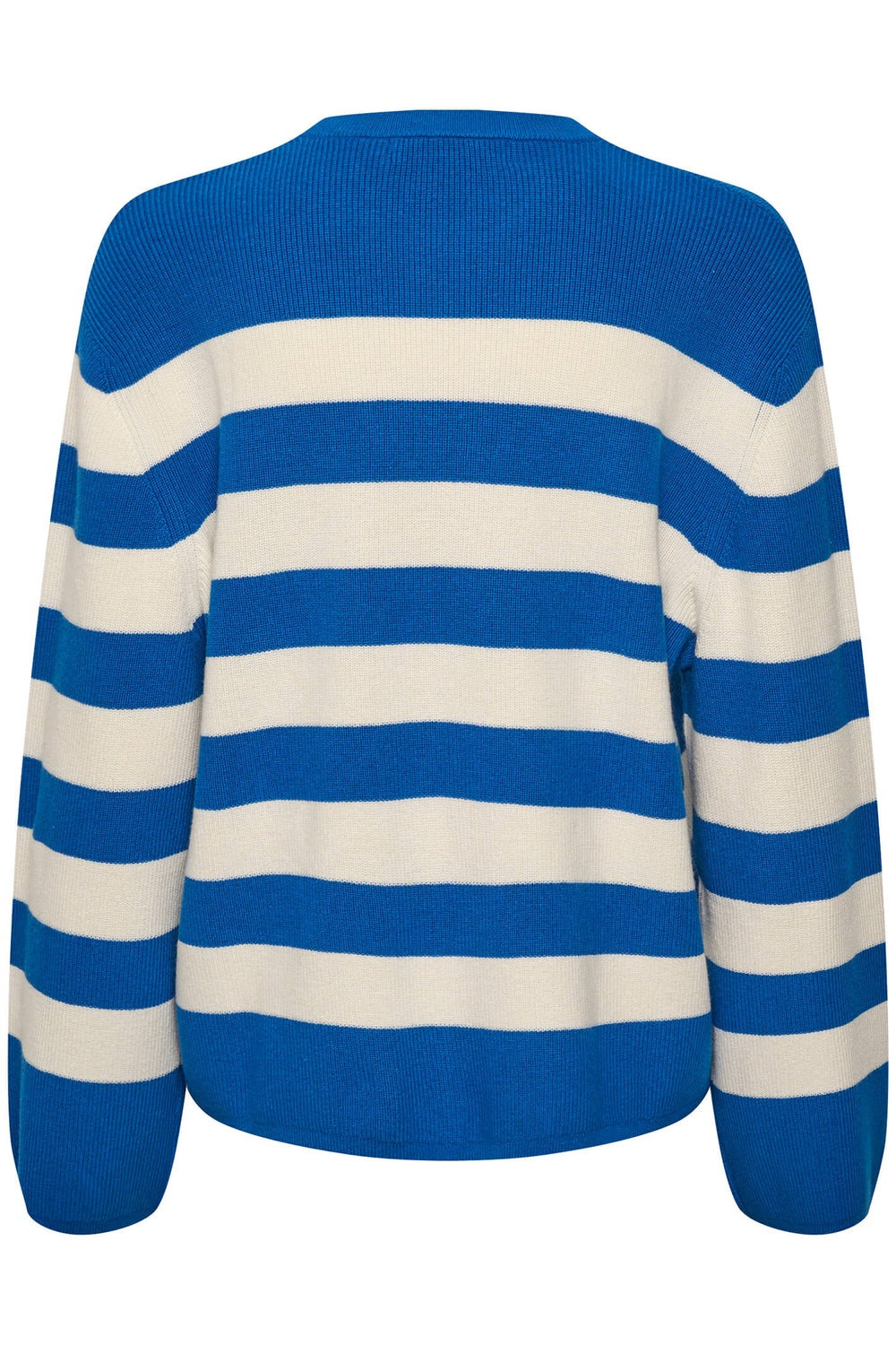 InWear 30108076 301855 AbigailIW Blue Stripe Jumper - Shirley Allum Boutique