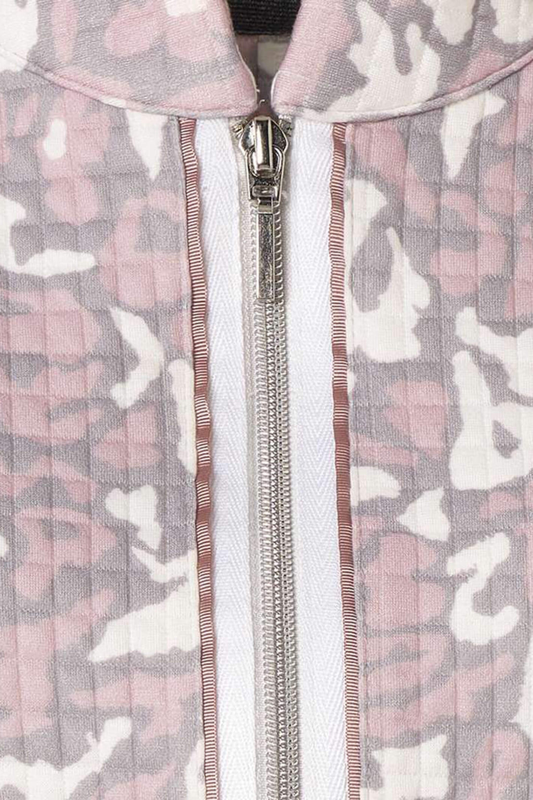 Just White 43759 315 Rose Pink Grey Animal Print Jacket - Shirley Allum