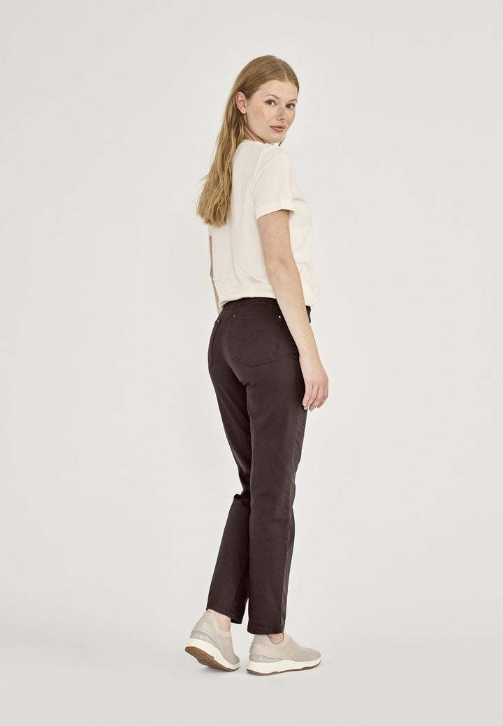 LauRie 100489 88000 Hannah Medium Length Brown Jeans - Shirley Allum Boutique