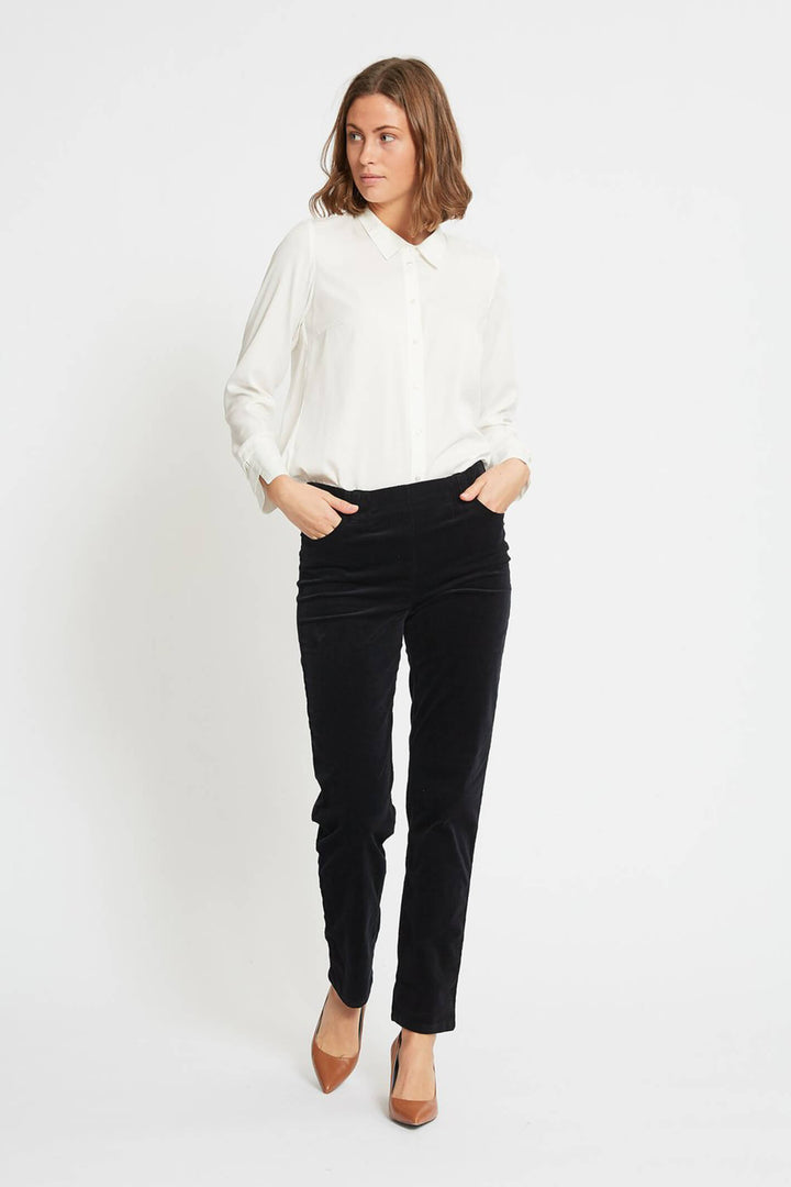 LauRie 23218 99198 Kelly Black Corduroy Trousers - Shirley Allum Boutique