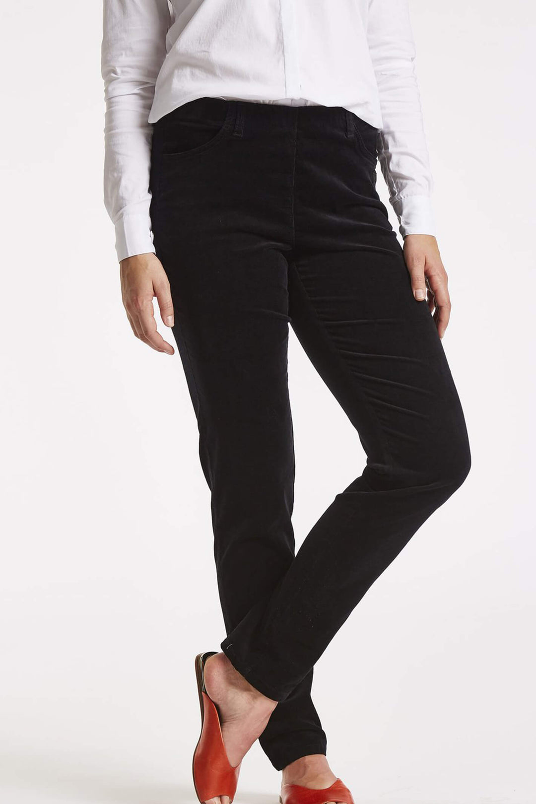 LauRie 23218 99198 Kelly Black Corduroy Trousers - Shirley Allum Boutique