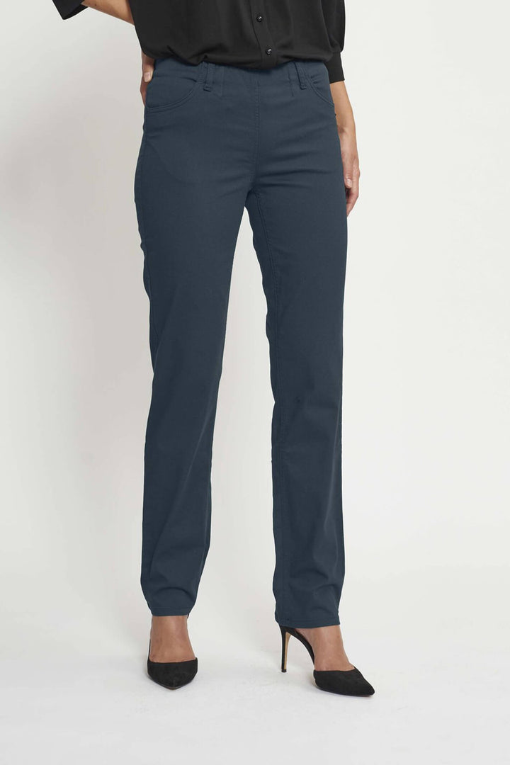 LauRie 27316 48000 Kelly Medium Length Dark Slate Trousers - Shirley Allum Boutique