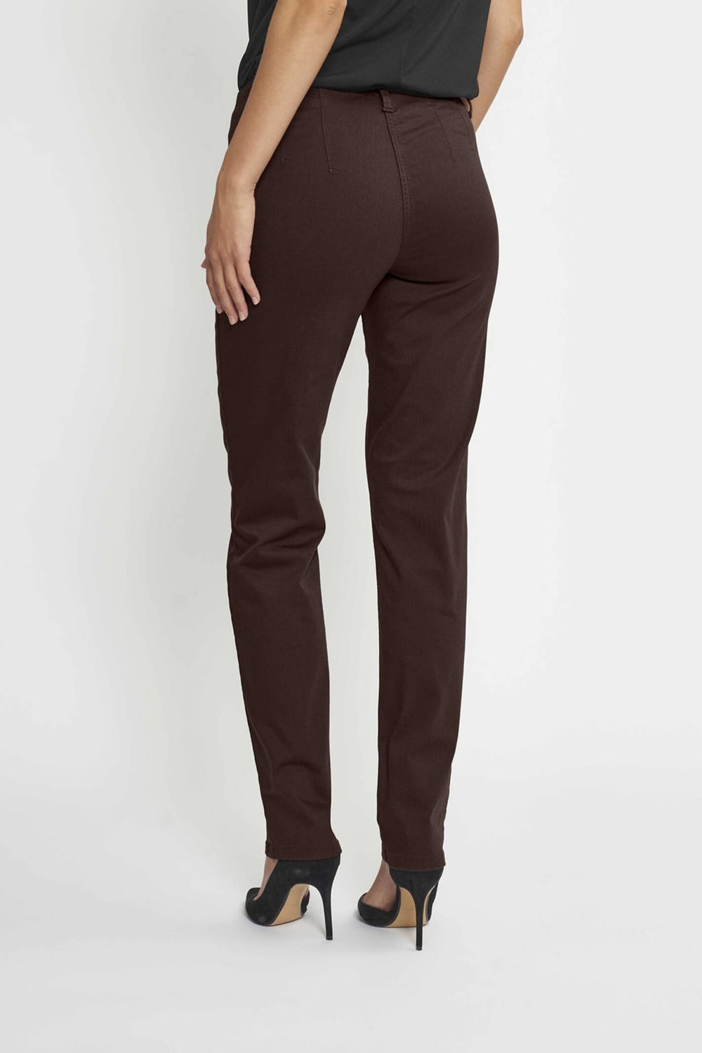 LauRie 27316 88000 Kelly Medium Length Brown Trousers - Shirley Allum Boutique