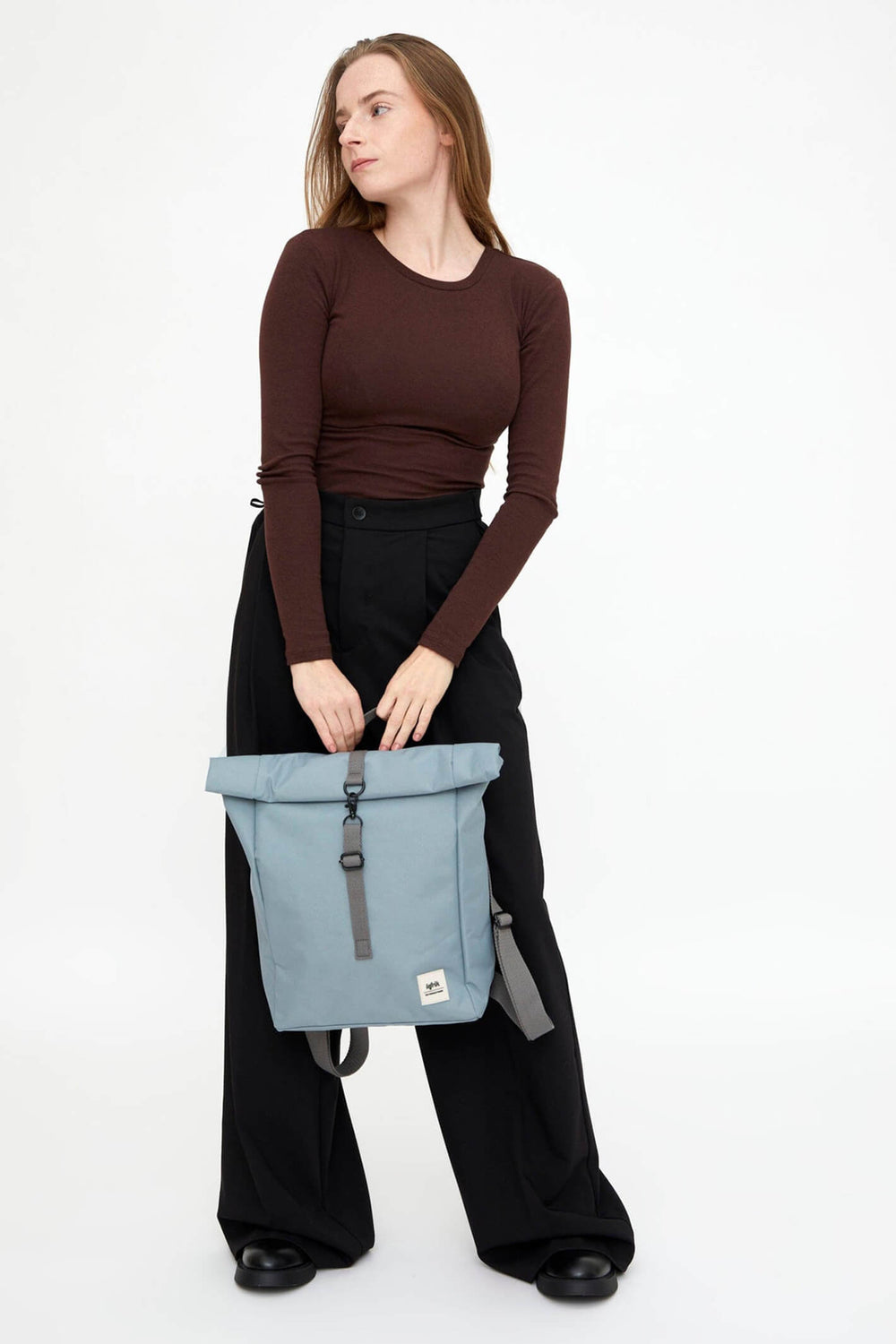 Lefrik Roll Mini Stone Blue Backpack Bag - Shirley Allum Boutique