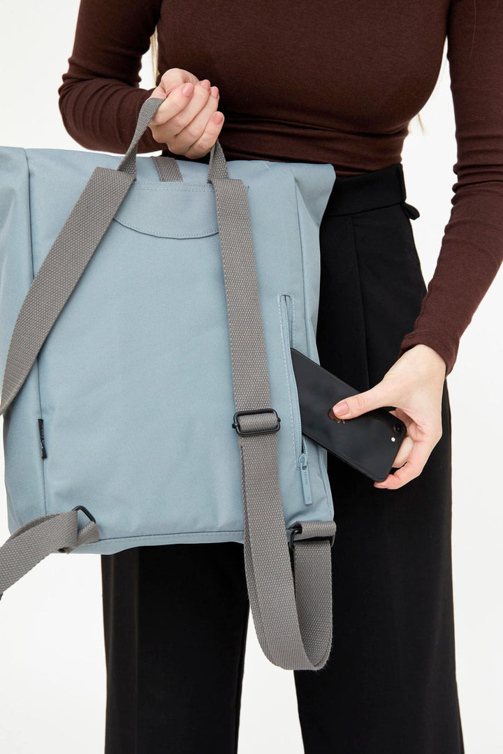 Lefrik Roll Mini Stone Blue Backpack Bag - Shirley Allum Boutique