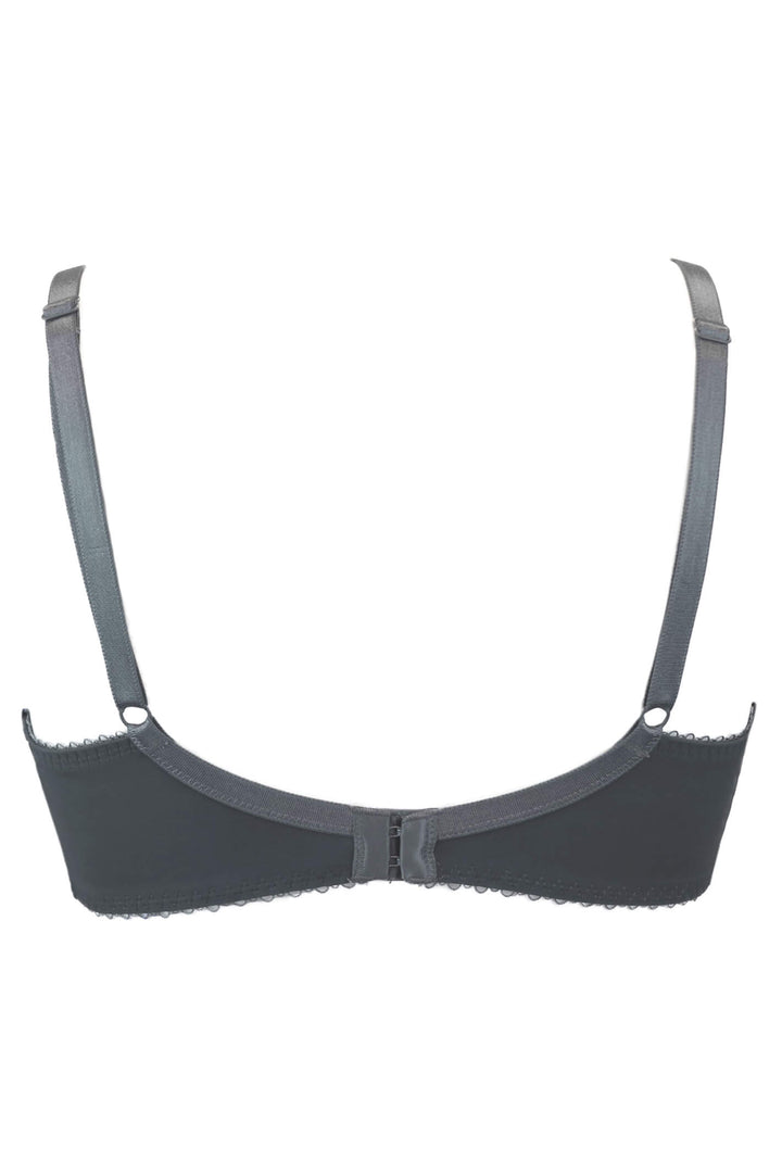 Lepel 93200 Fiore Steel Grey Padded Plunge Bra - Shirley Allum Boutique