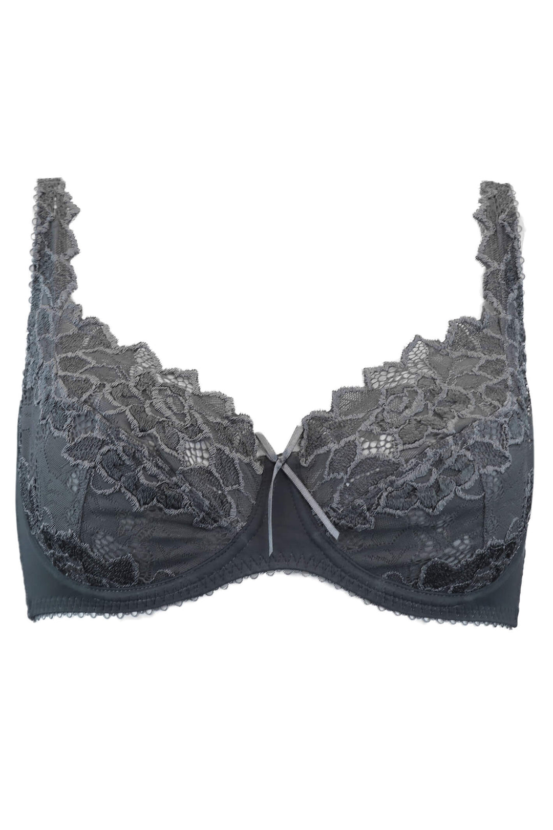 Lepel 93200 Fiore Steel Grey Padded Plunge Bra - Shirley Allum Boutique