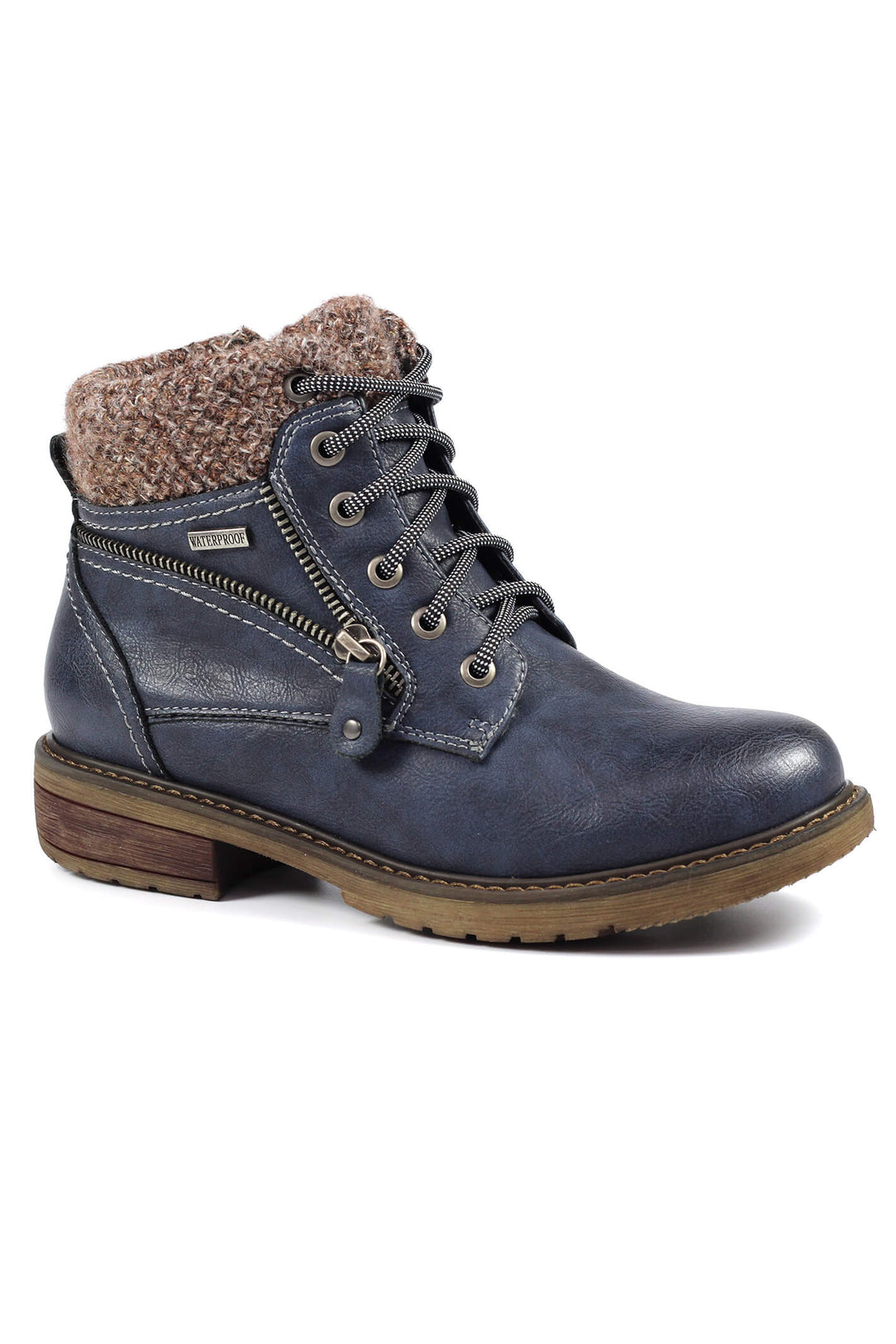 Lunar Benson III GLB090 Navy Waterproof Boot - Shirley Allum Boutique