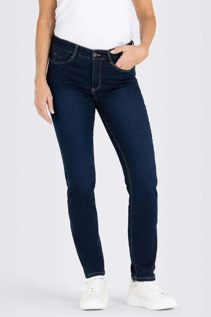 Mac 0355L 5401-90 D826 Dark Blue Washed Dream Jeans - Shirley Allum Boutique