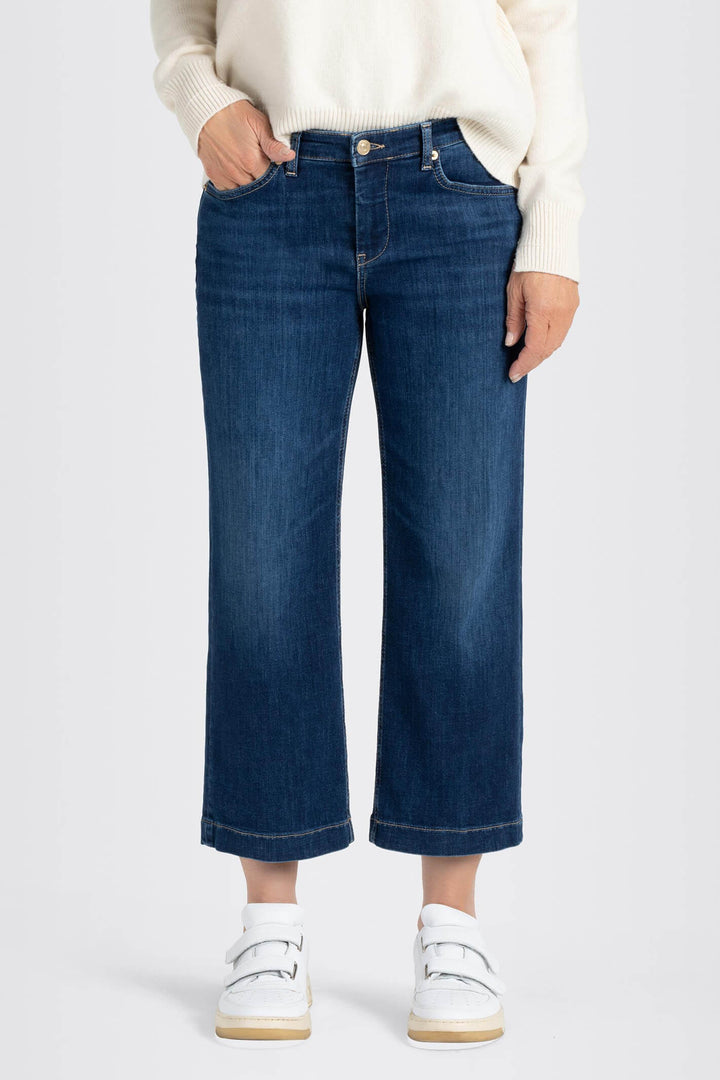 Mac 2630-90 0389 Mid Blue Rich Culotte Jean - Shirley Allum Boutique