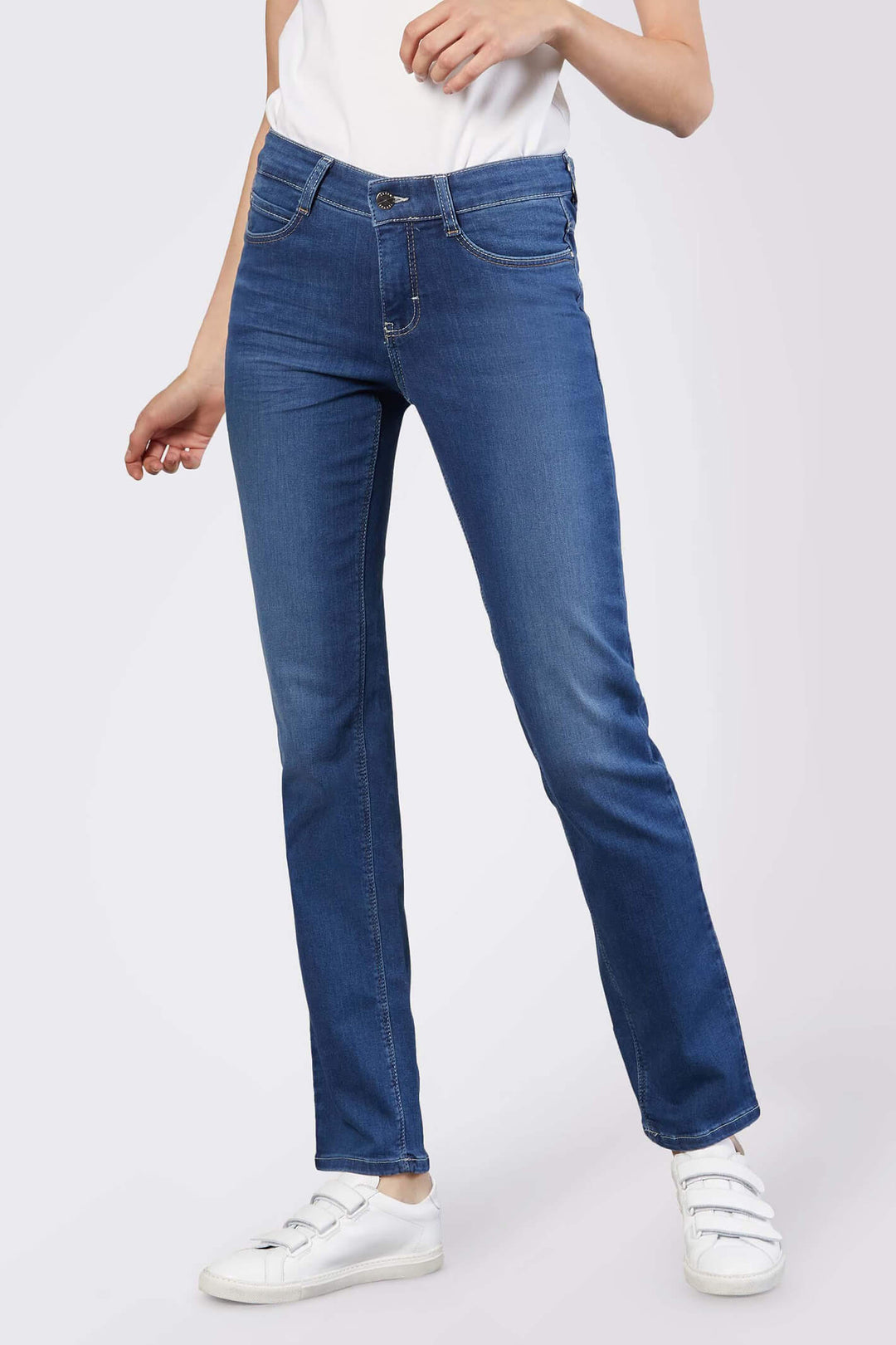 Mac 5401-90-0355L Mid Blue Dream Jeans - Shirley Allum Boutique