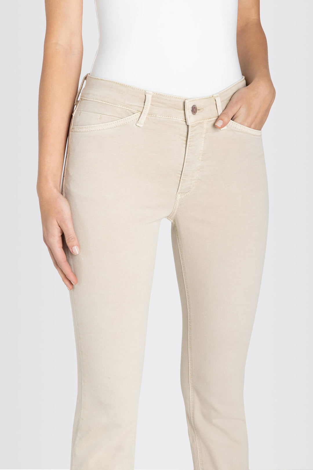 Mac 5471-00-0355L 214W Dream Chic Smoothly Beige Jeans - Shirley Allum Boutique