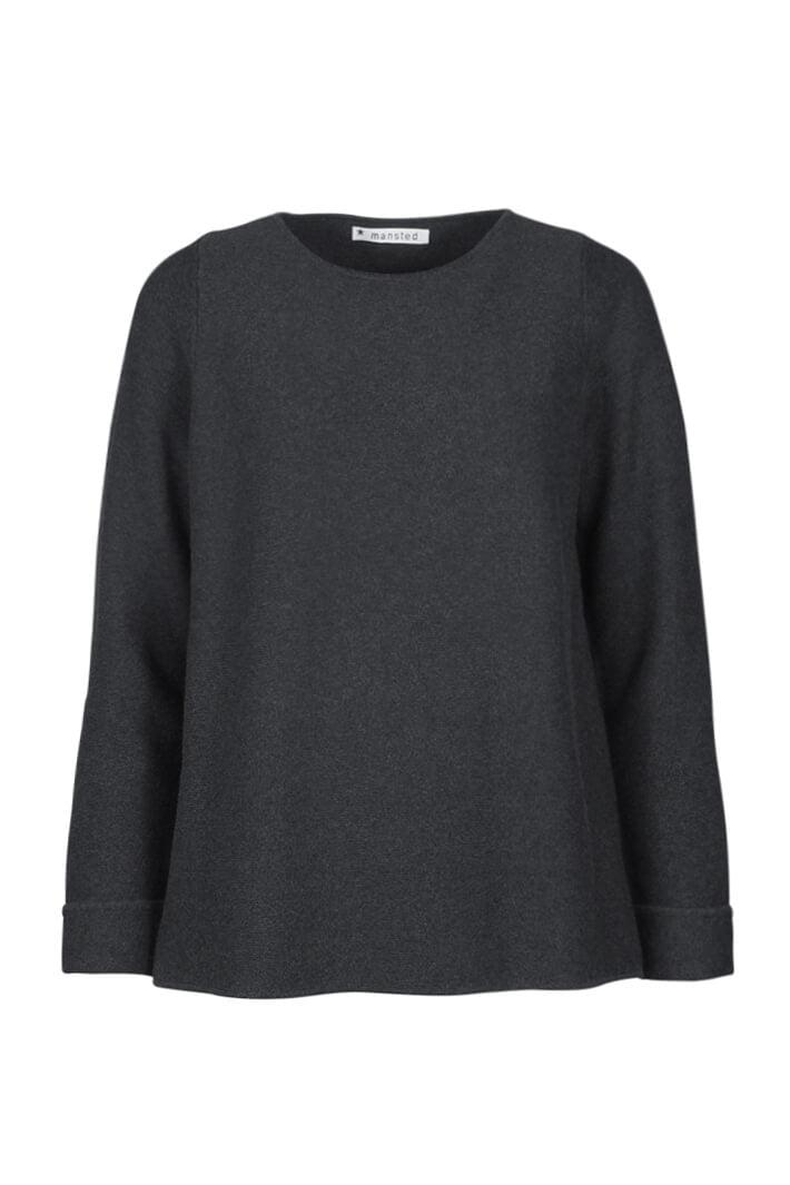 Mansted Moriko 97 Dark Charcoal Cotton Jumper - Shirley Allum Boutique