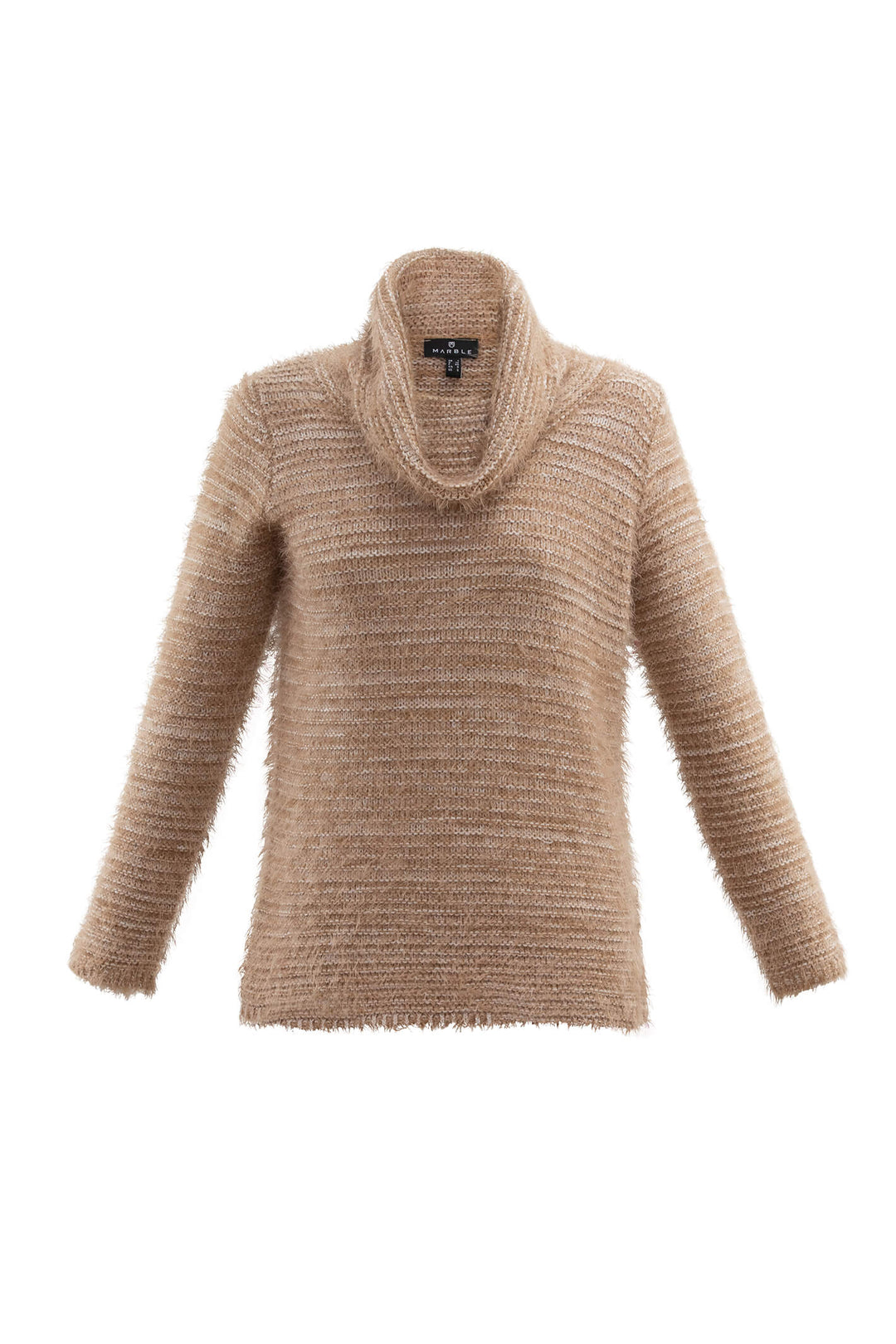 Marble 6333 165 Beige Cowl Neck Jumper - Shirley Allum Boutique