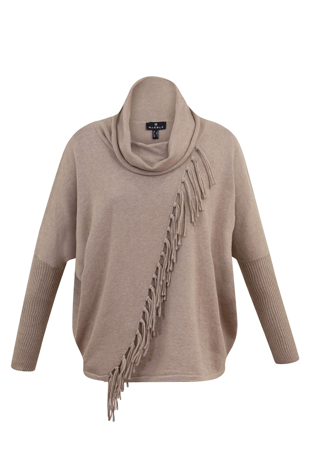 Marble 6373 166 Beige Cowl Neck Jumper - Shirley Allum Boutique