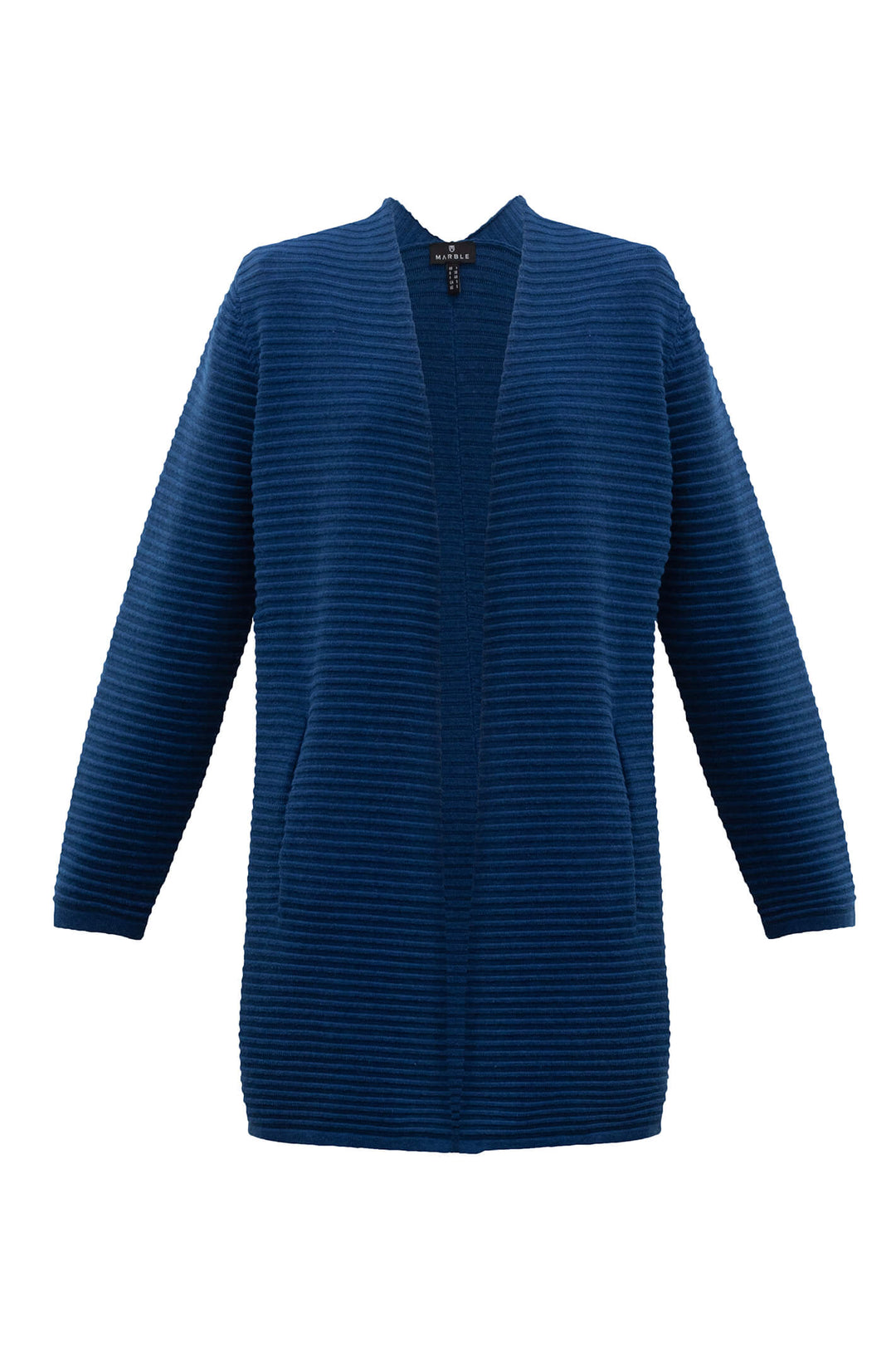 Marble 6386 Teal Open Front Longline Cardigan
