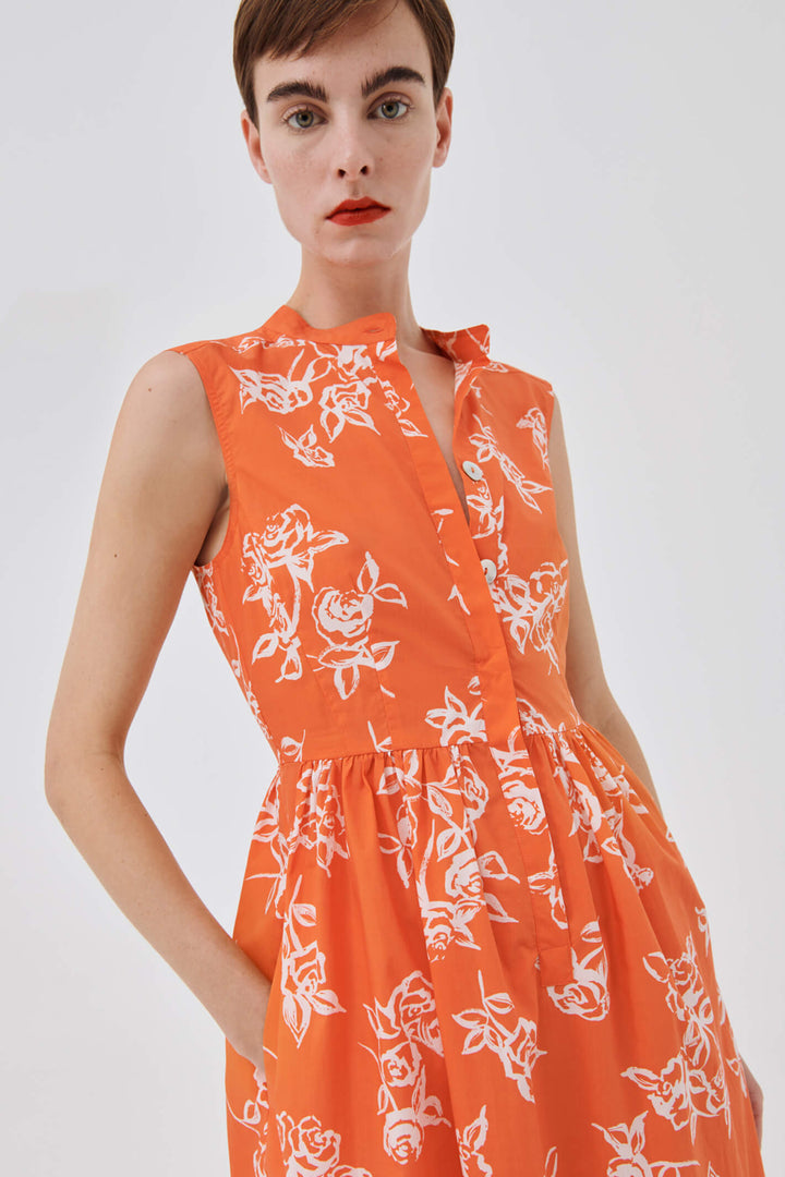 Marella 32210424200 Lodola Orange Dress - Shirley Allum Boutique