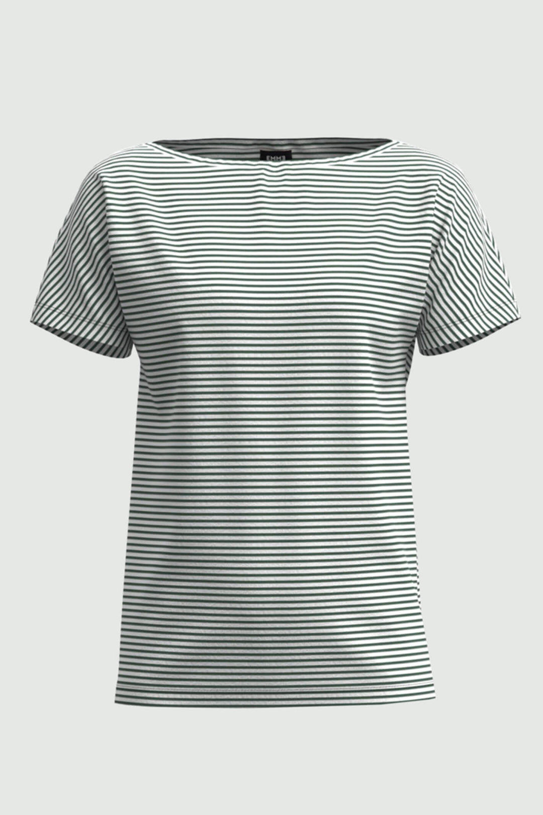 EMME By Marella 59710625200 Agoraio Green Striped T-Shirt - Shirley Allum Boutique