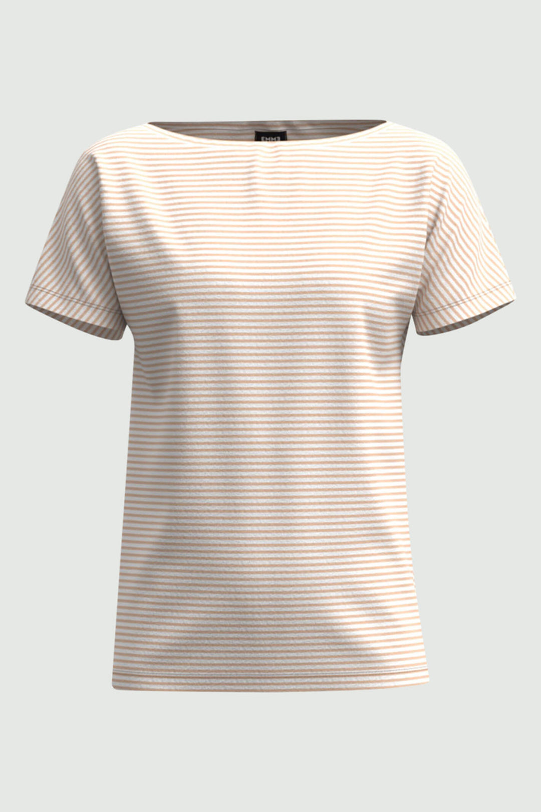 Marella 59710625200 Agoraio Powder Brown Striped T Shirt - Shirley Allum Boutique