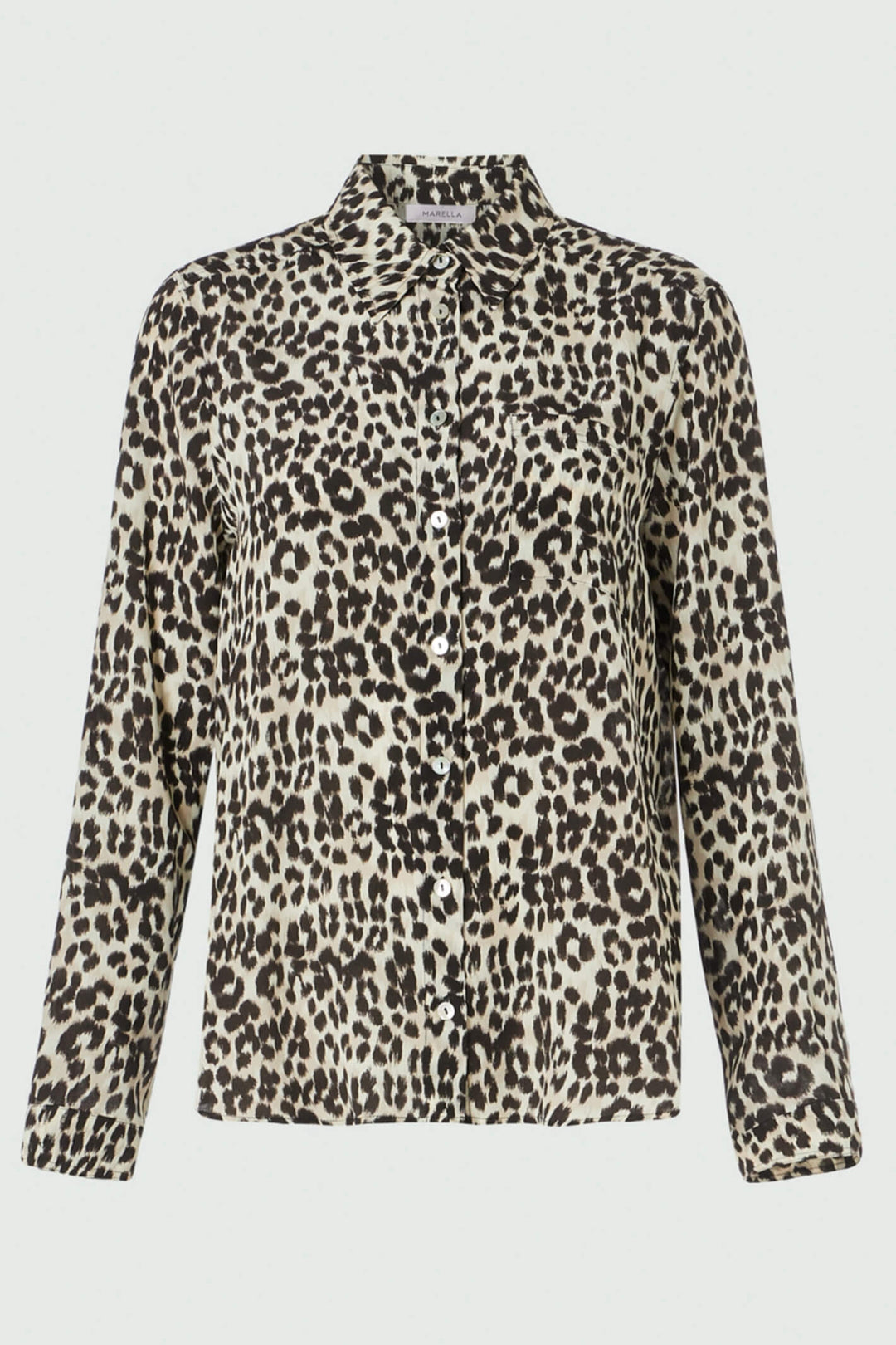 Marella Sport 31161127200 Folata Black Animal Print Shirt - Shirley Allum Boutique