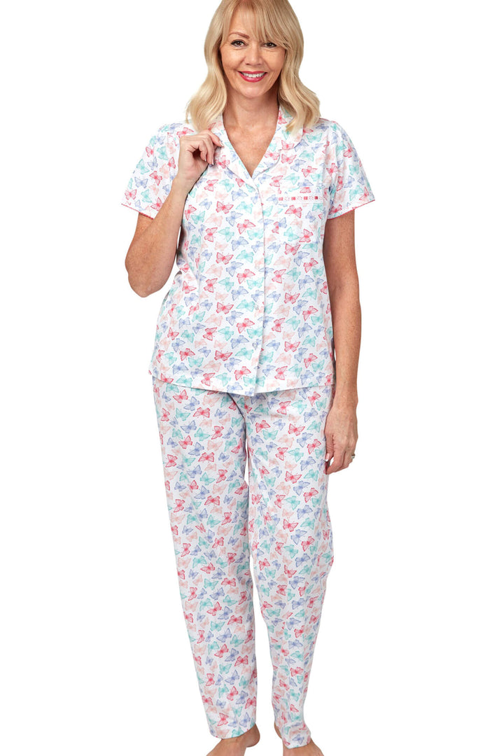 Marlon MA31676 Mable Pink Short Sleeve Cotton Pyjamas - Shirley Allum Boutique