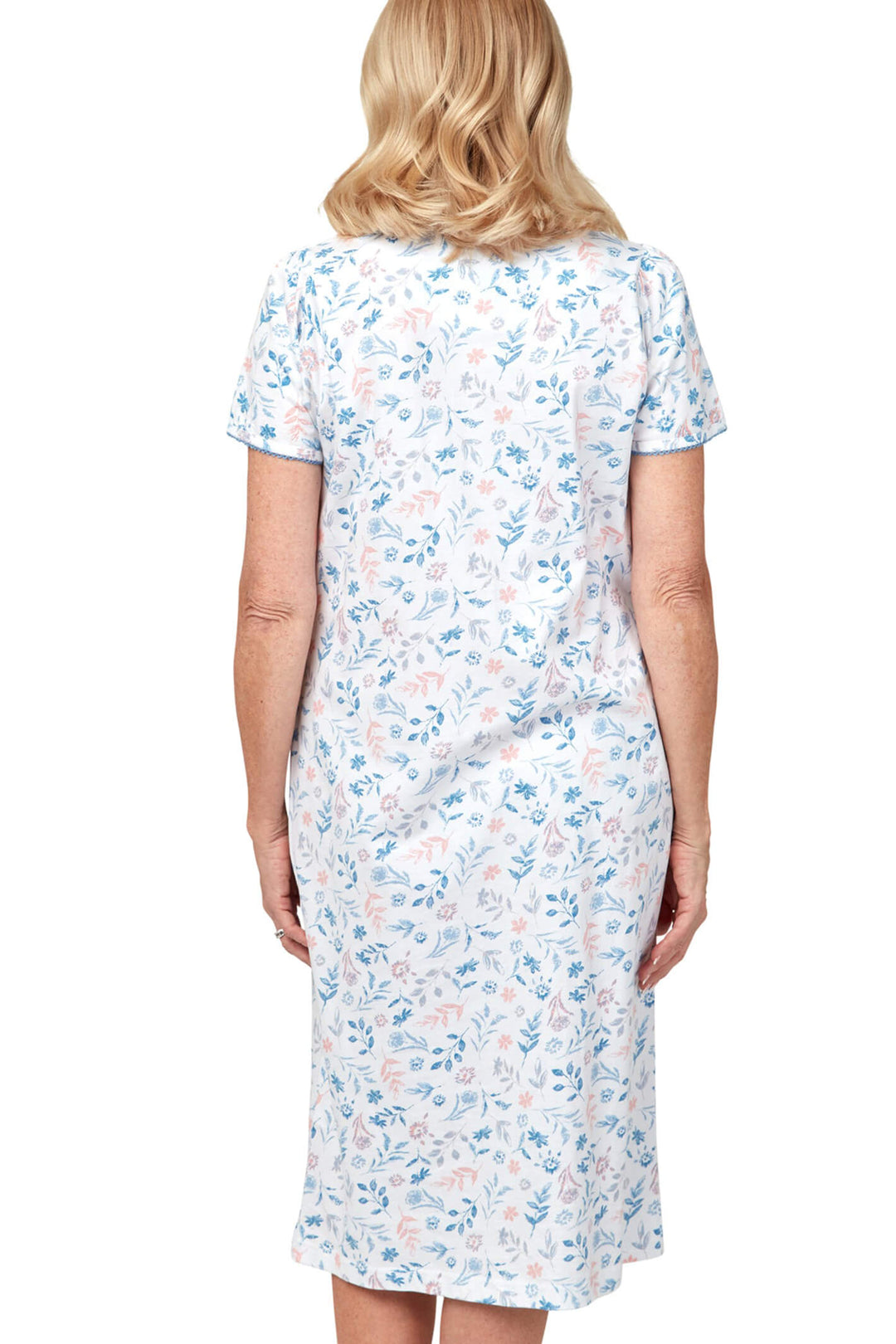 Marlon Ma31678 Lyla Blue Short Sleeve Nightdress - Shirley Allum Boutique