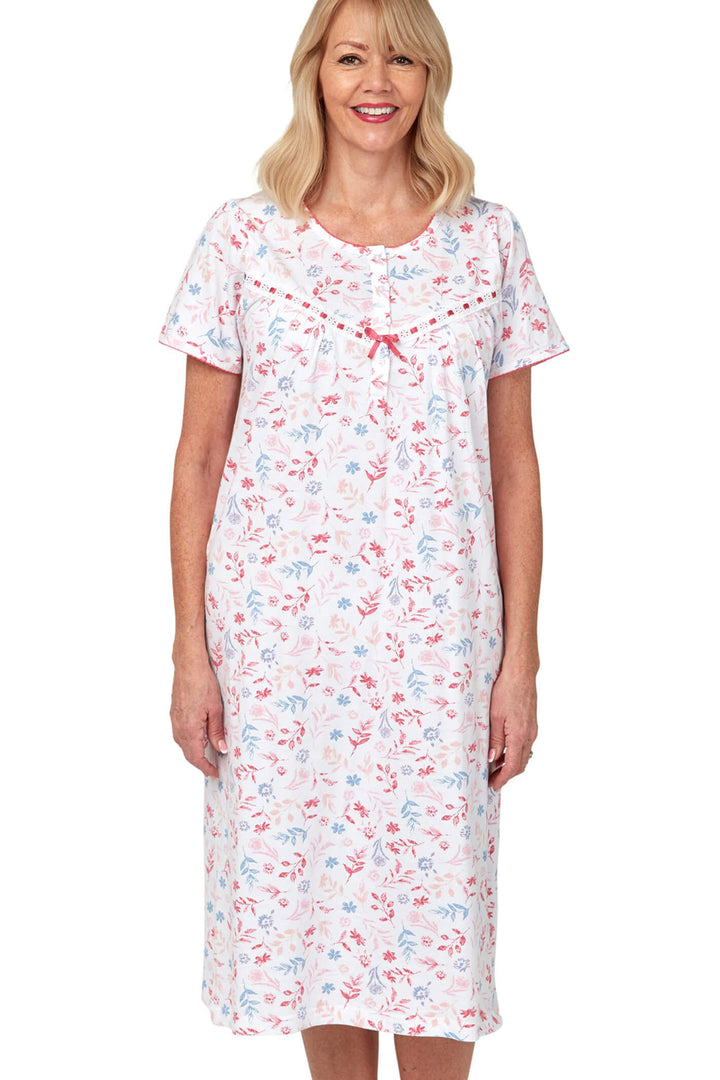 Marlon MA31678 Lyla Pink Short Sleeve Nightdress - Shirley Allum Boutique