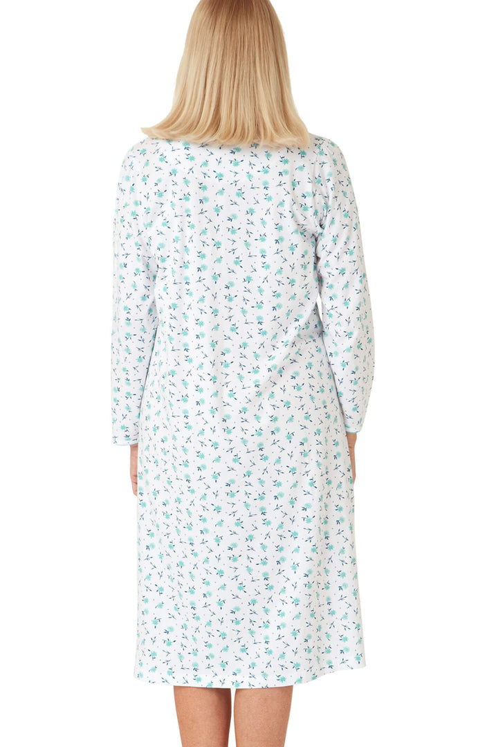 Marlon MA33554 Ocean Blue Elsa Button Through Nightdress - Shirley Allum Boutique