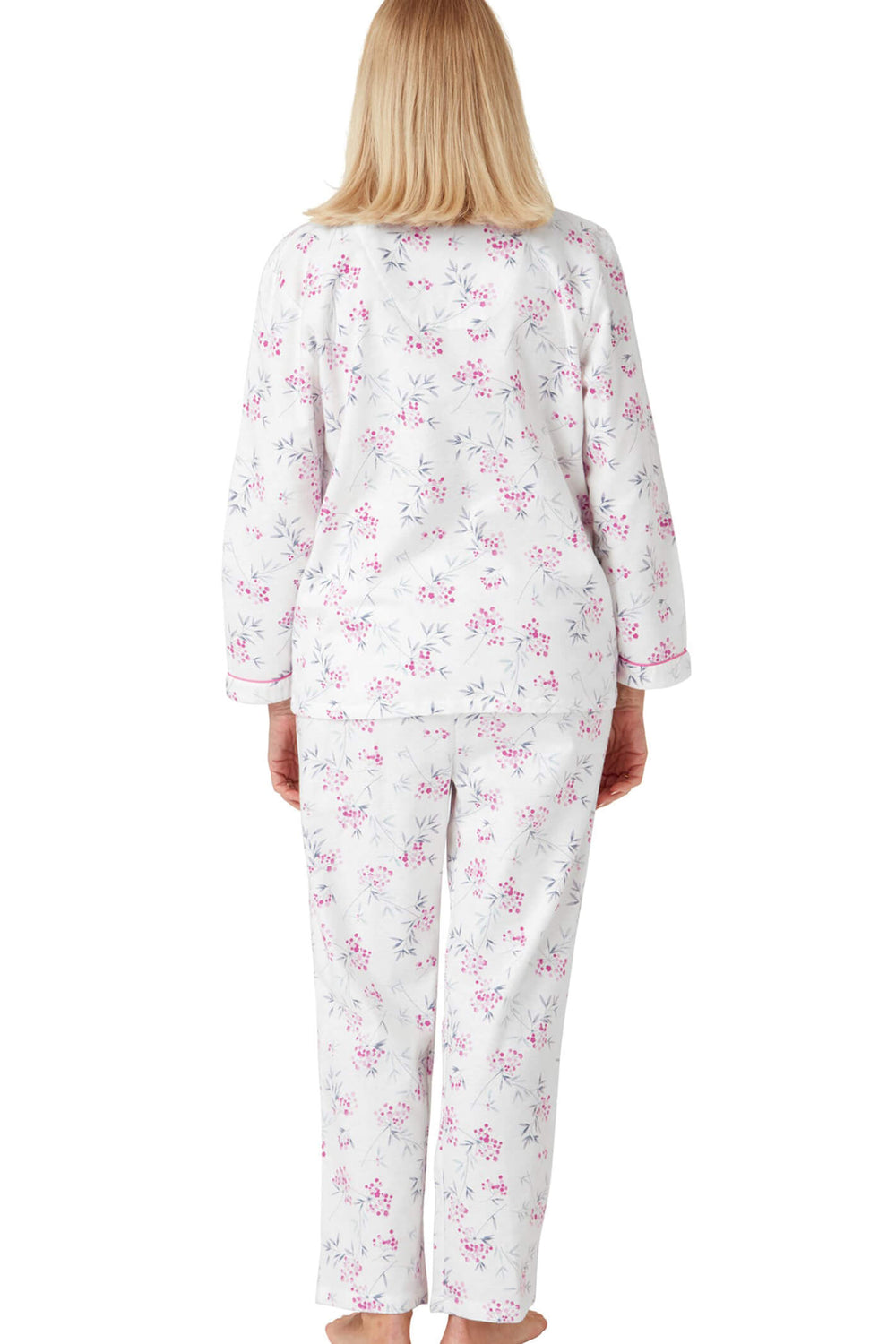 Marlon Ma33601 Tilly Fucshia Pink Winceyette Pyjamas - Shirley Allum Boutique